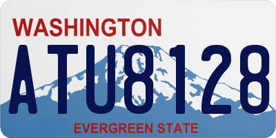 WA license plate ATU8128
