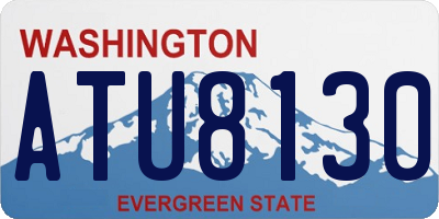 WA license plate ATU8130