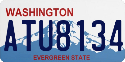 WA license plate ATU8134