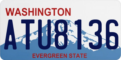 WA license plate ATU8136