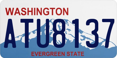 WA license plate ATU8137