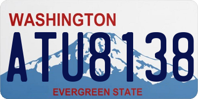 WA license plate ATU8138