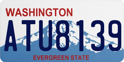 WA license plate ATU8139