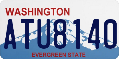 WA license plate ATU8140