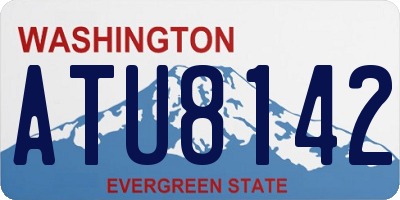 WA license plate ATU8142