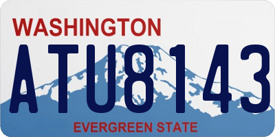 WA license plate ATU8143
