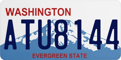 WA license plate ATU8144