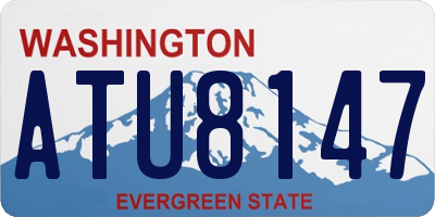 WA license plate ATU8147