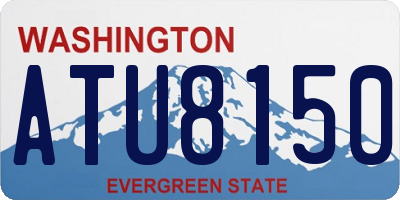 WA license plate ATU8150
