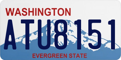 WA license plate ATU8151