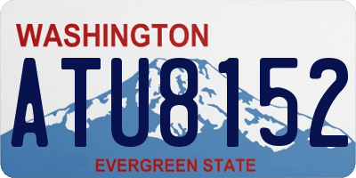 WA license plate ATU8152