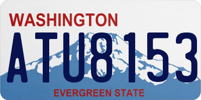 WA license plate ATU8153