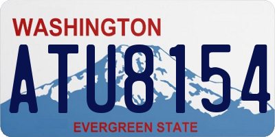 WA license plate ATU8154