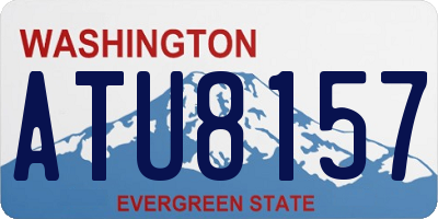 WA license plate ATU8157