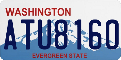 WA license plate ATU8160