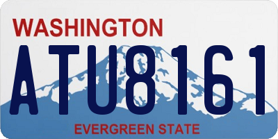 WA license plate ATU8161