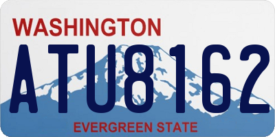 WA license plate ATU8162