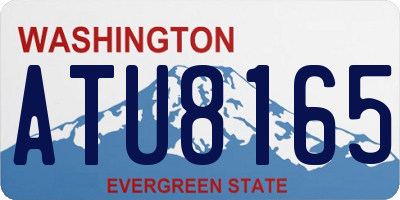 WA license plate ATU8165