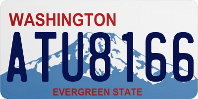 WA license plate ATU8166