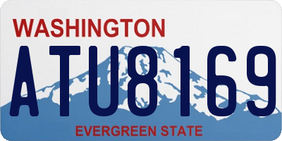 WA license plate ATU8169