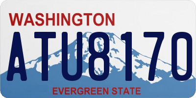 WA license plate ATU8170