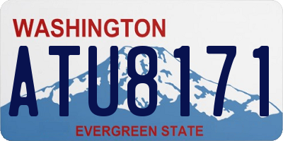 WA license plate ATU8171