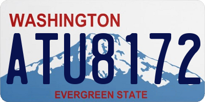 WA license plate ATU8172