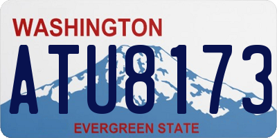 WA license plate ATU8173