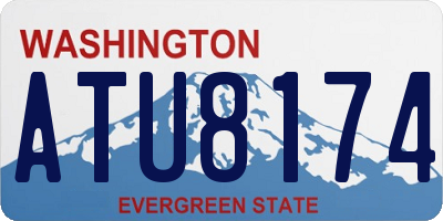 WA license plate ATU8174