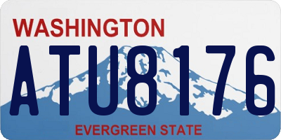 WA license plate ATU8176