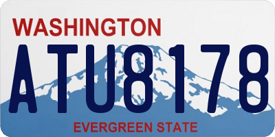 WA license plate ATU8178