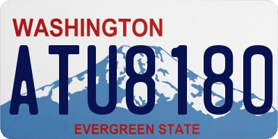 WA license plate ATU8180
