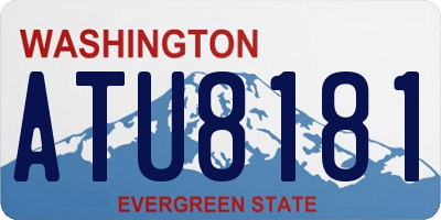 WA license plate ATU8181