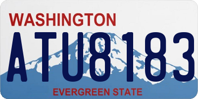 WA license plate ATU8183