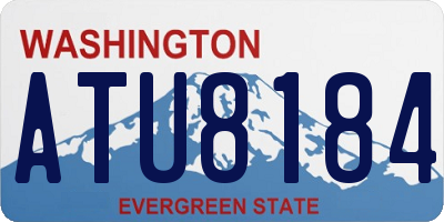WA license plate ATU8184