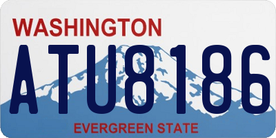 WA license plate ATU8186
