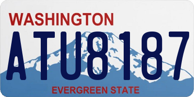 WA license plate ATU8187