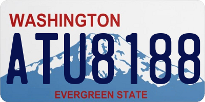 WA license plate ATU8188