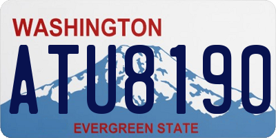 WA license plate ATU8190