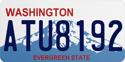 WA license plate ATU8192