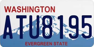 WA license plate ATU8195