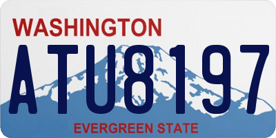 WA license plate ATU8197