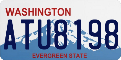 WA license plate ATU8198