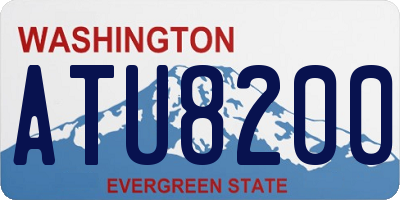 WA license plate ATU8200