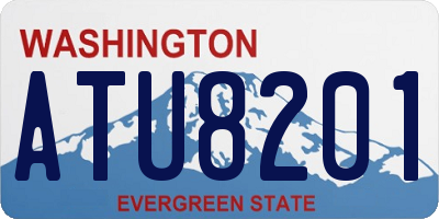 WA license plate ATU8201