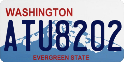 WA license plate ATU8202