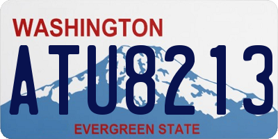 WA license plate ATU8213