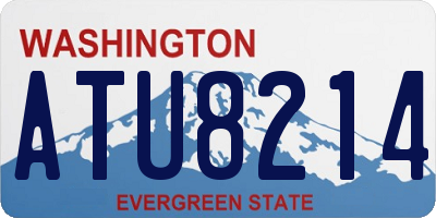 WA license plate ATU8214