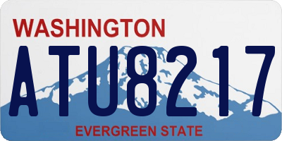 WA license plate ATU8217