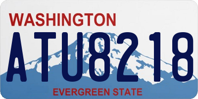 WA license plate ATU8218